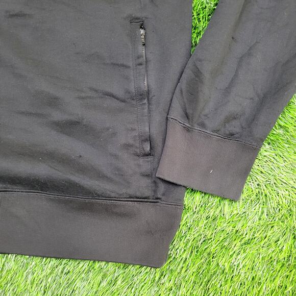 NIKE Track Jacket Large 22x25 Cropped Black - Picture 14 of 14